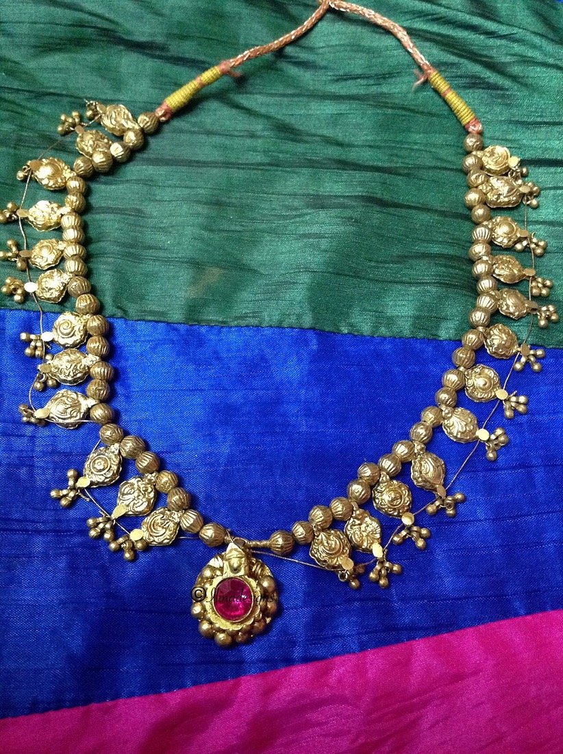 Kolhapuri Saaj — traditional gold necklace